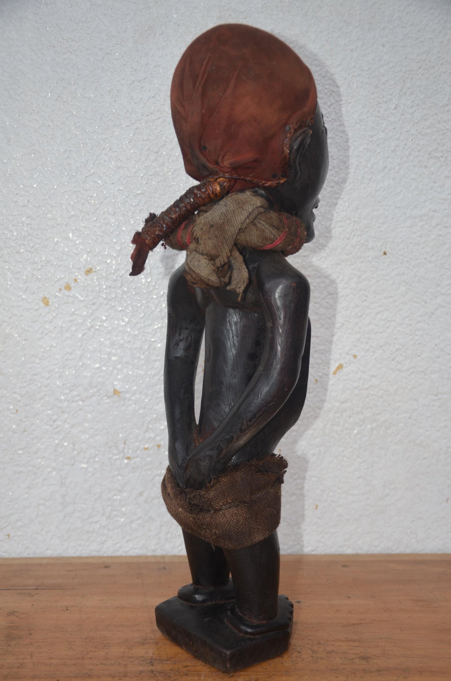 Luba Ancestor Statue – 23" Hand-Carved Wood – Congo Tribal Prestige Art
