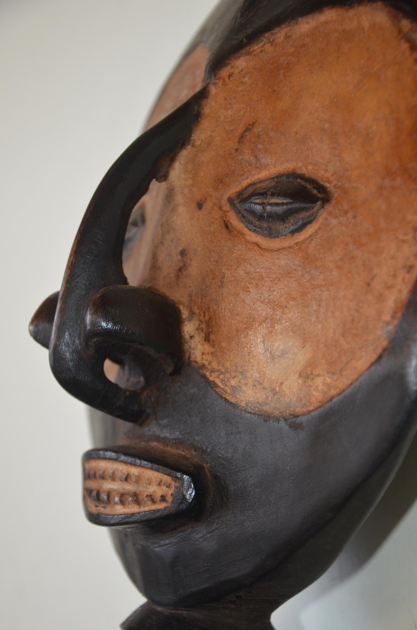 Akuaba Fertility Statue | Hand-Carved Wood Disc Head | Ghana Ashanti Tribal Art
