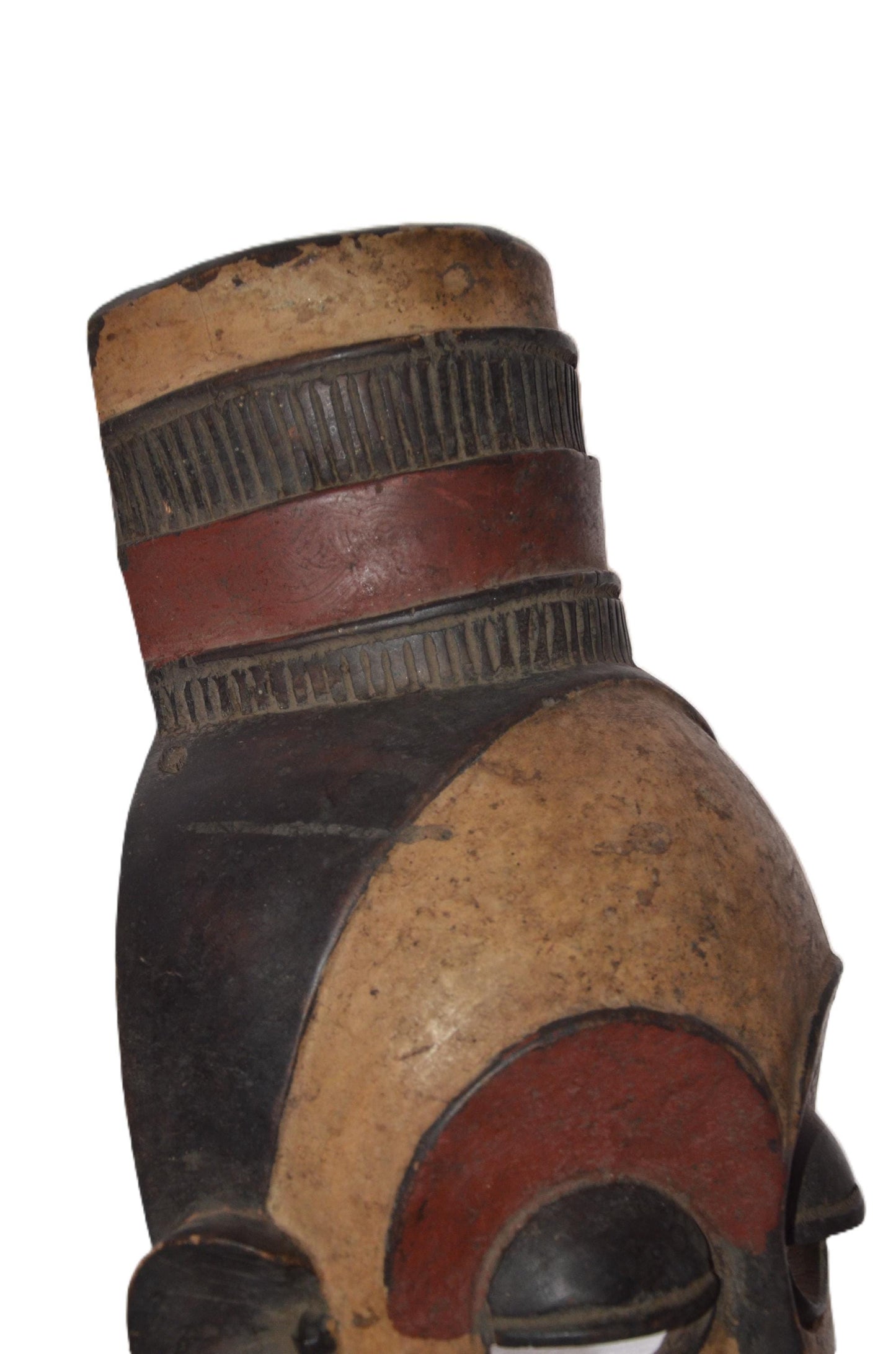 Pende Tribal Mask | Hand-Carved Wood Deep Profile | Congo Melancholic Spirit Art