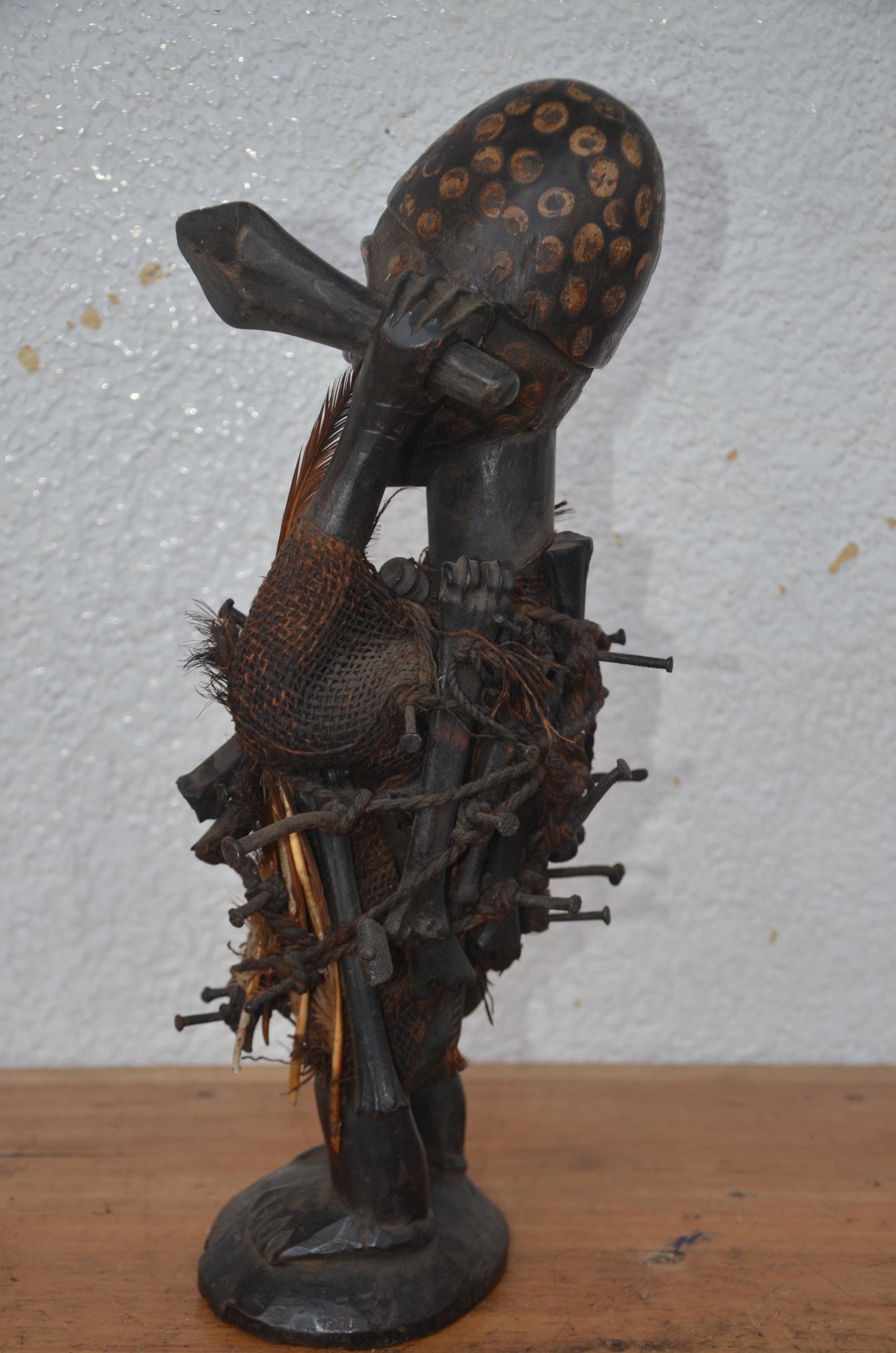 Songye Nkisi Power Figure | African Wood Sculpture | Congo Tribal Statue