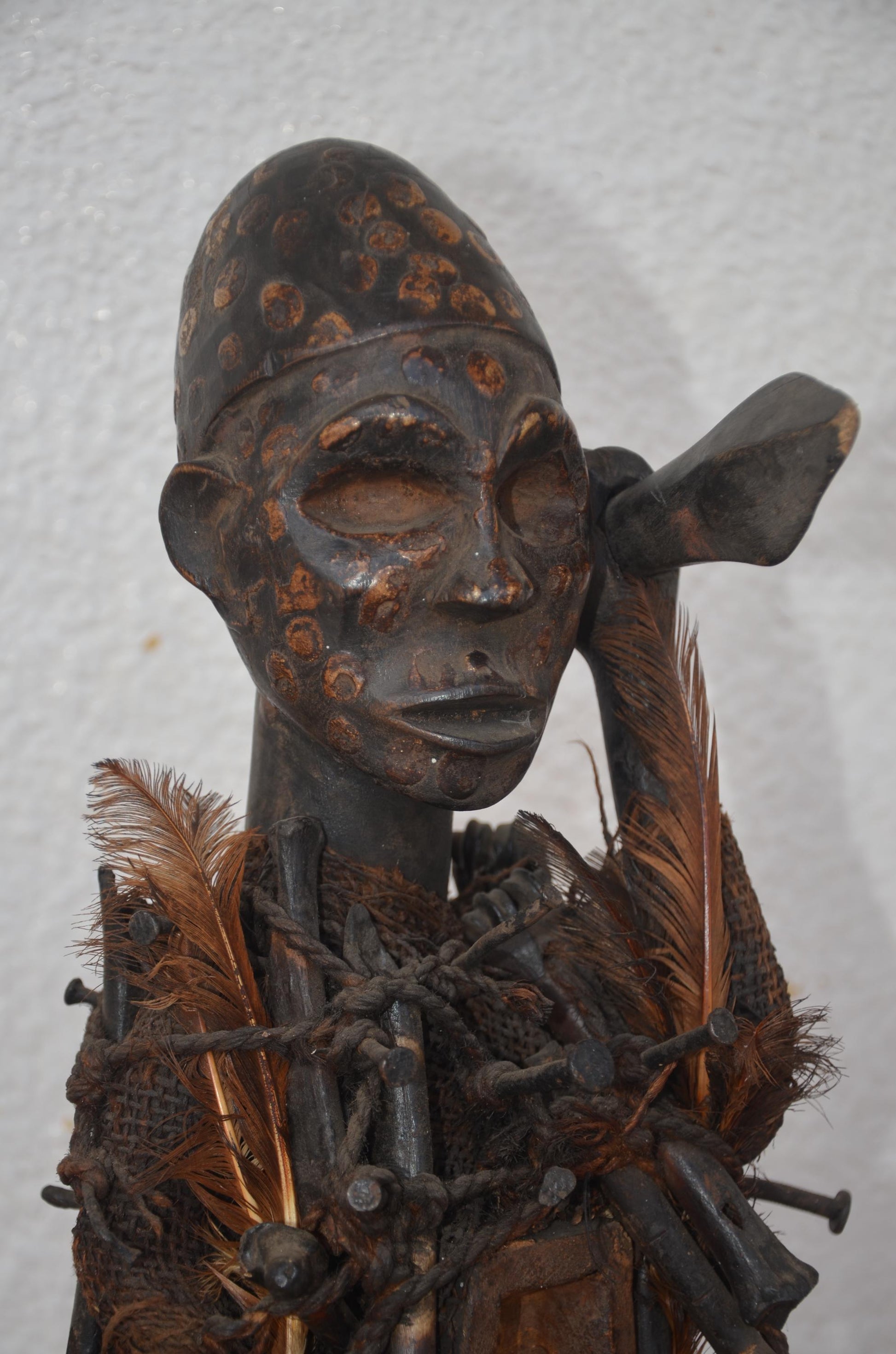 Songye Nkisi Power Figure | African Wood Sculpture | Congo Tribal Statue