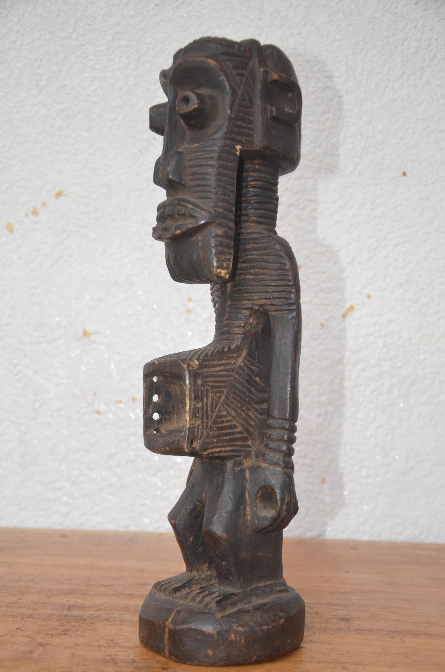 Songye Nkisi Congo Statue | African Power Figure | Tribal Wood Sculpture