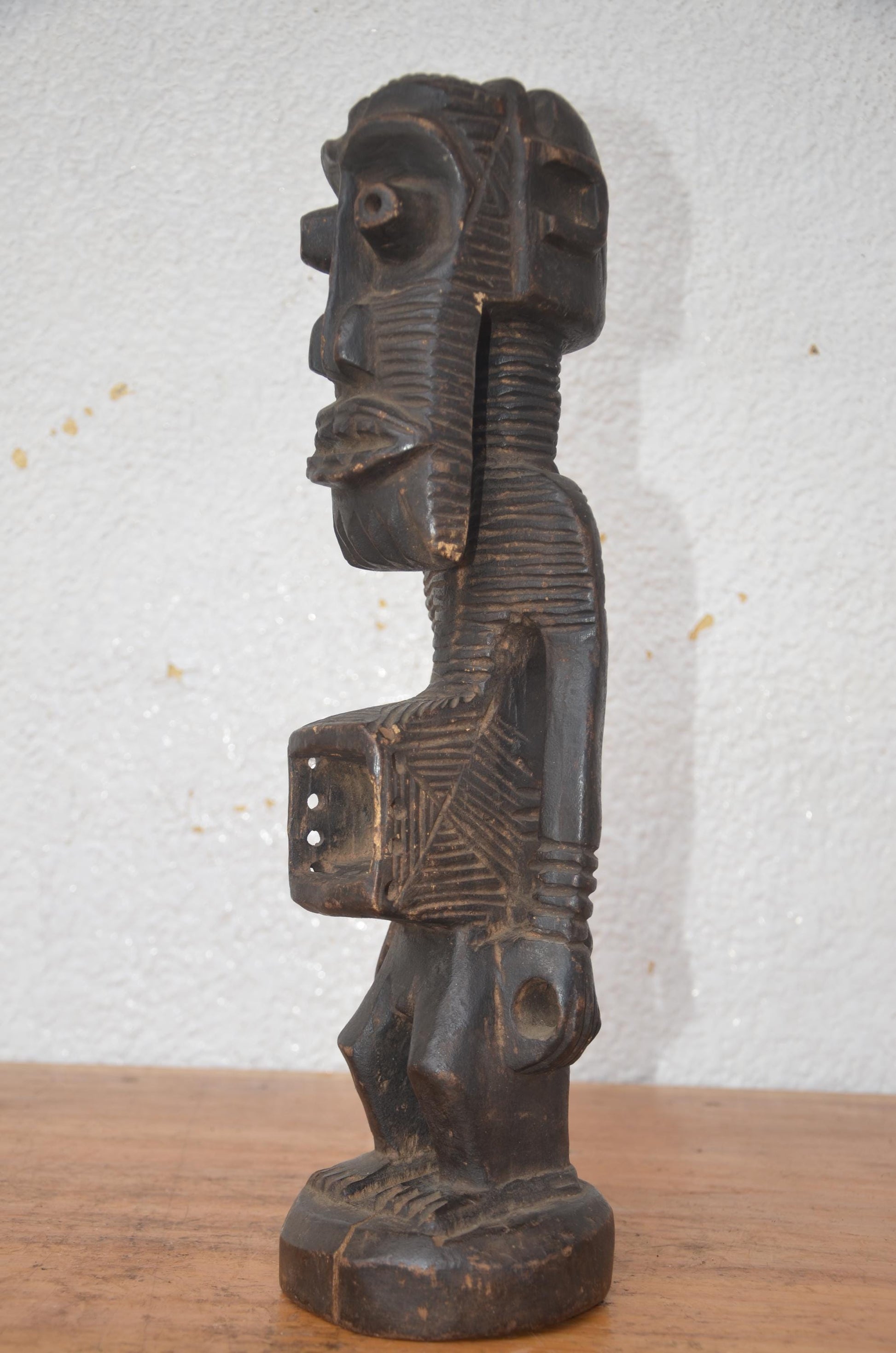 Songye Nkisi Congo Statue | African Power Figure | Tribal Wood Sculpture