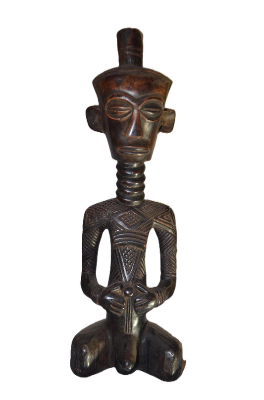 Ndengese Ancestral Figure DRC | African Wood Sculpture | Congo Tribal Statue