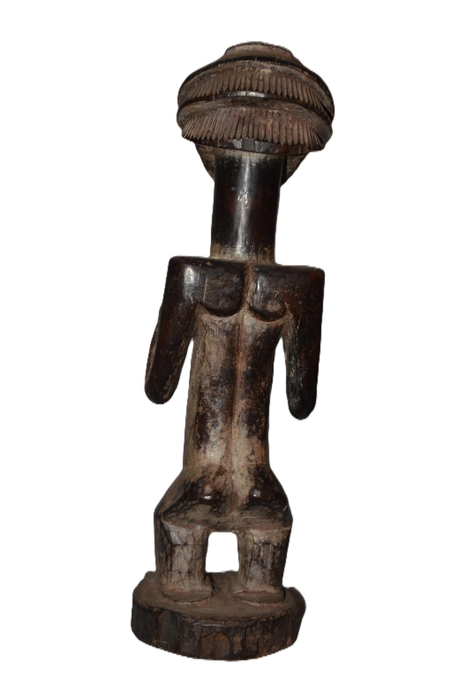 Luba Female Ancestor Figure DRC | African Wood Sculpture | Congo Tribal Statue