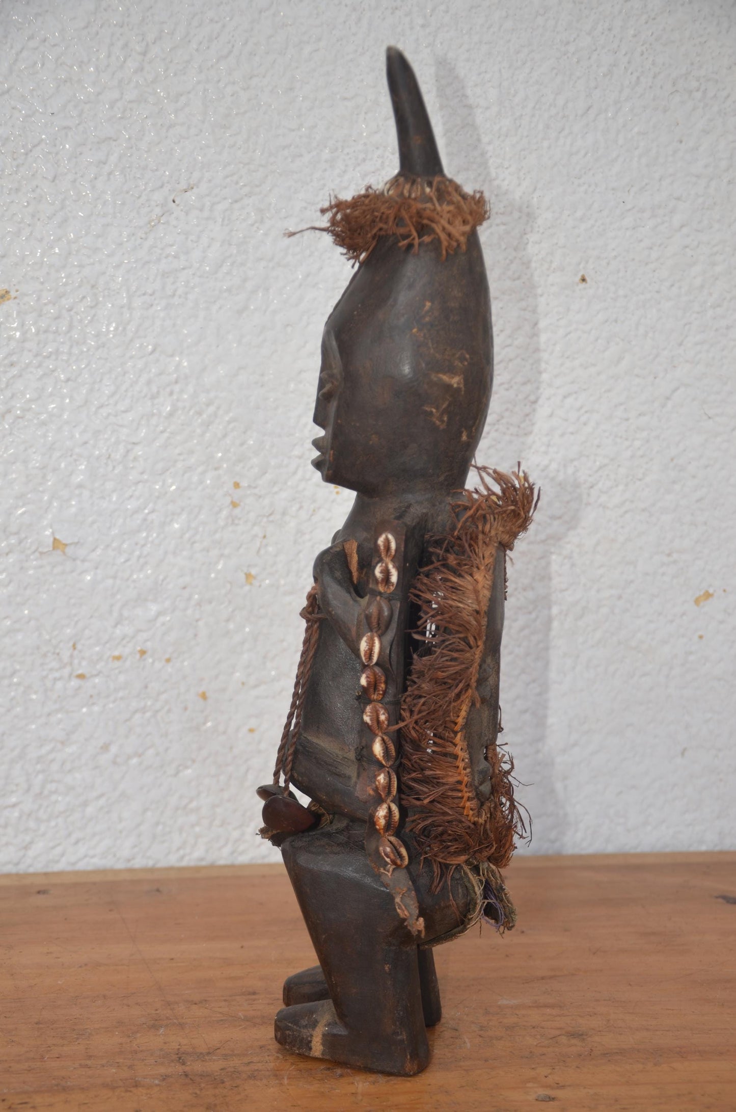 Kongo Nkisi Statue | Hand-Carved Wood Power Figure | DRC Congo Ritual Tribal Artifact
