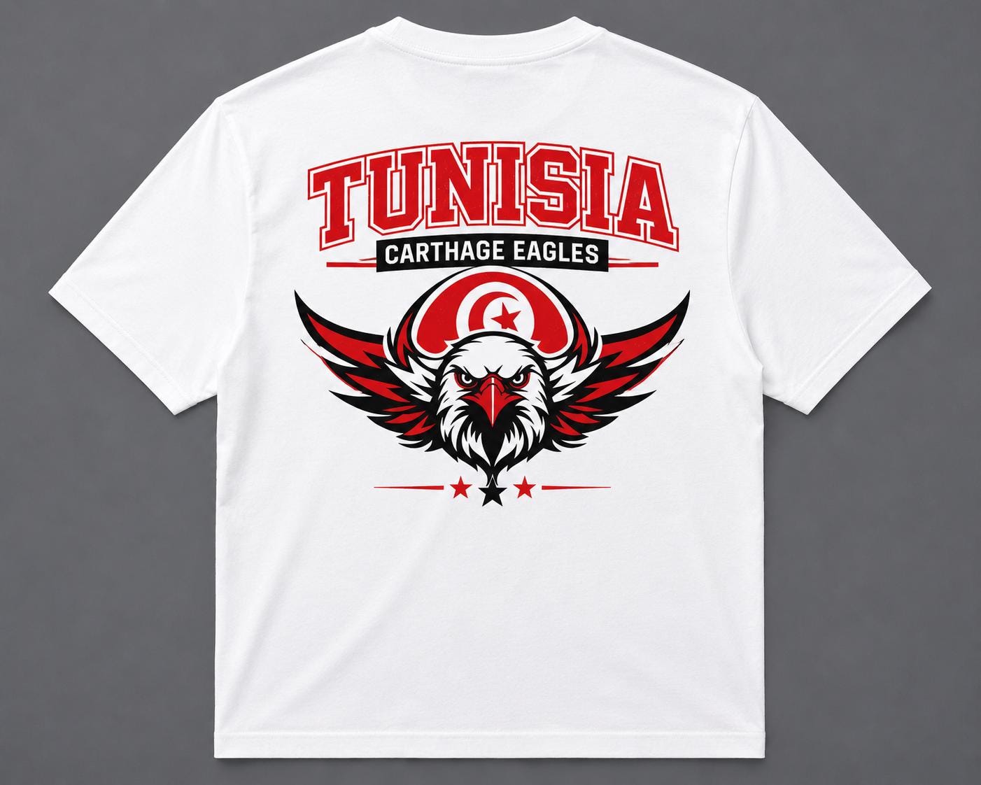 Tunisia Football Shirt, Carthage Eagles Fan Shirt, Tunisia Soccer Tee, African Football Supporter Shirt, Match Day Apparel Gift