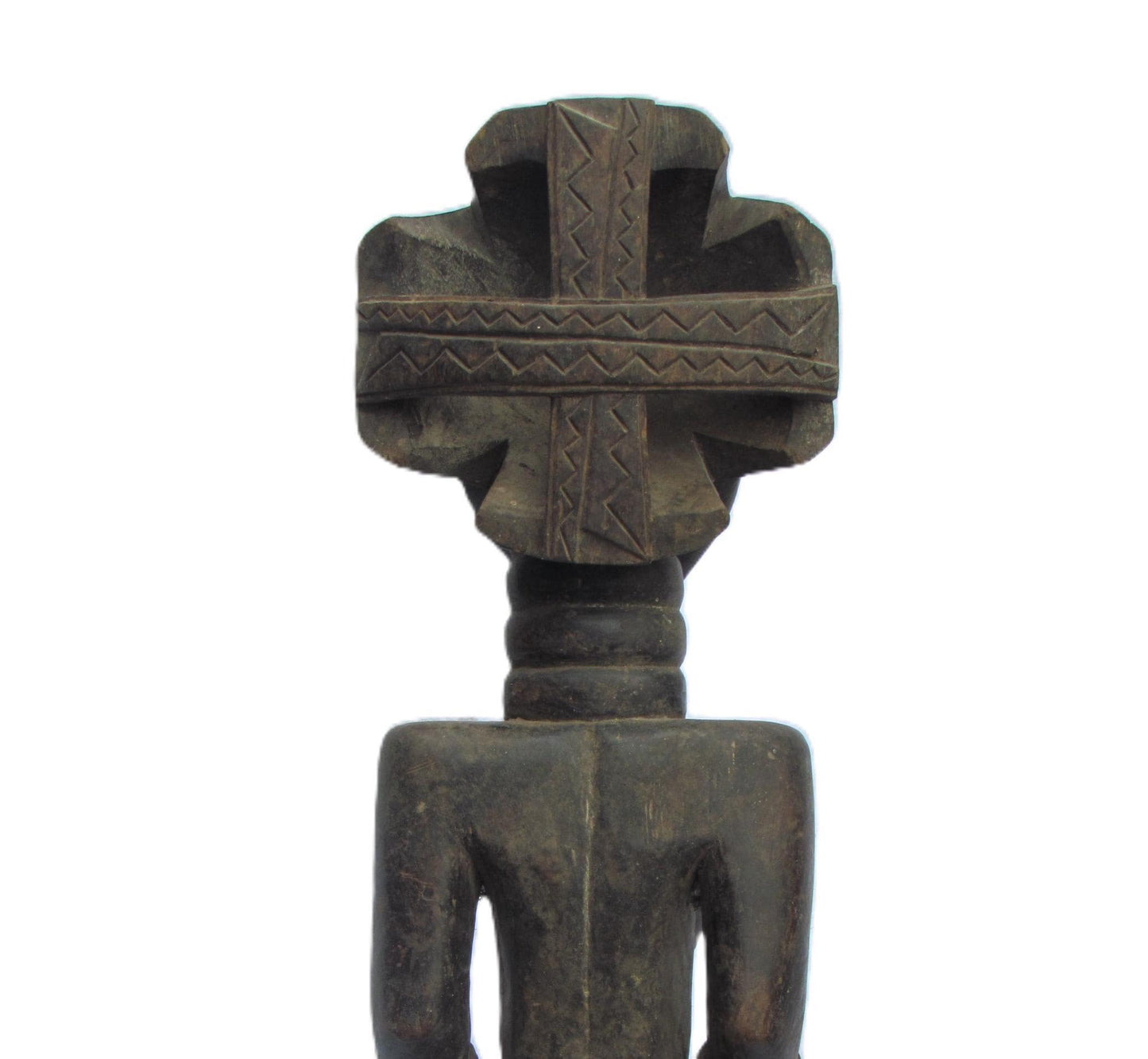 Luba Court Figure | Hand-Carved Wood Female Statue | Congo Ancestral Royalty Art