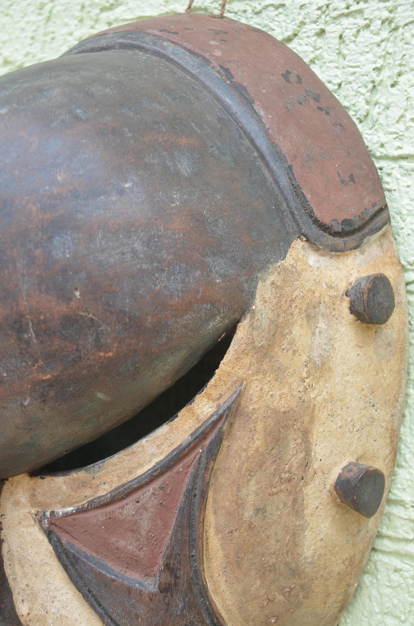 Igbo Agbogho Mmuo Mask | Maiden Spirit Wall Decor | Nigeria Handcrafted Folk Art