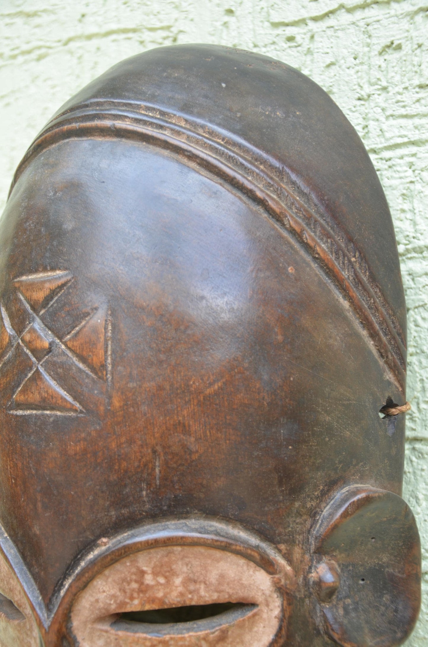 Dan Tribal Mask | Hand-Carved Wood Wall Decor | Ivory Coast Liberia Serene Spirit Art