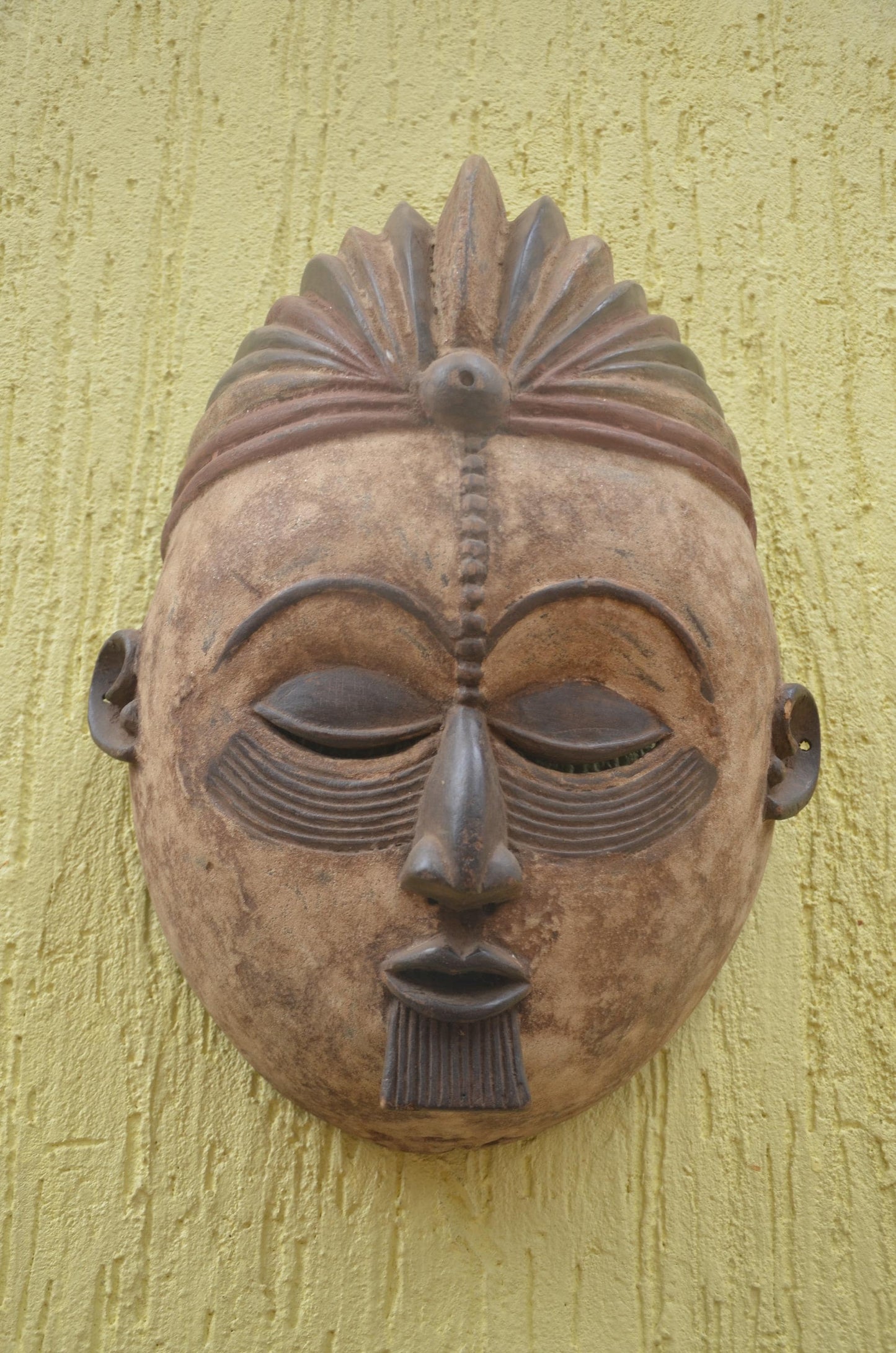 Punu Okuyi Mask | Authentic Gabonese Art | Large Ceremonial Ancestral Sculpture