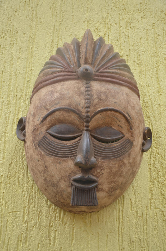 Punu Okuyi Mask | Authentic Gabonese Art | Large Ceremonial Ancestral Sculpture