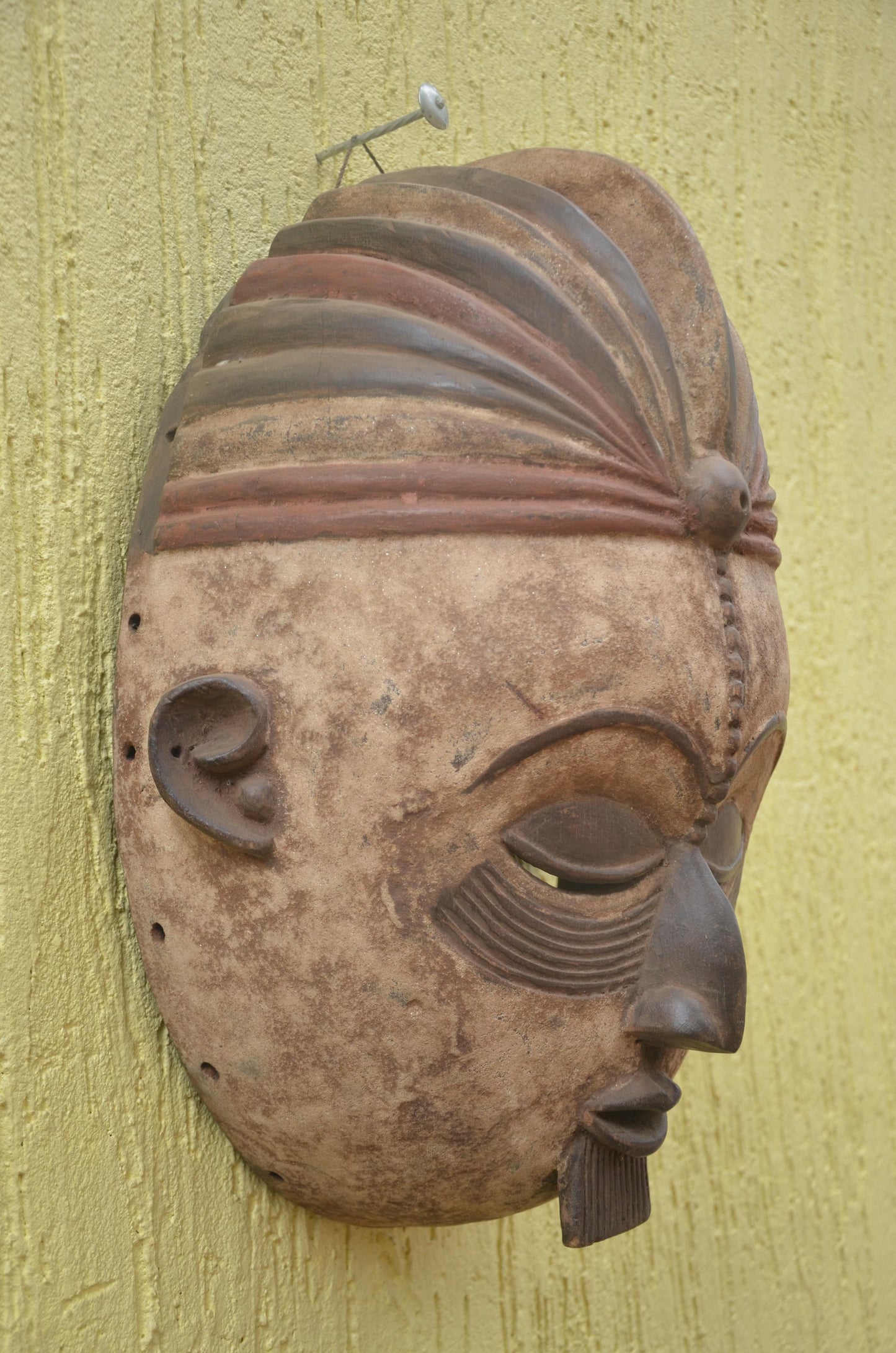 Punu Okuyi Mask | Authentic Gabonese Art | Large Ceremonial Ancestral Sculpture