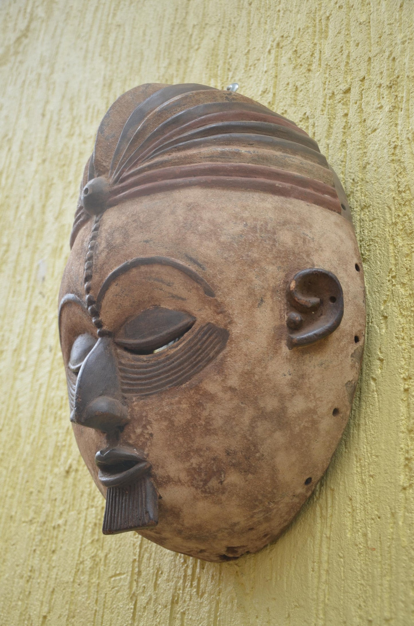 Punu Okuyi Mask | Authentic Gabonese Art | Large Ceremonial Ancestral Sculpture