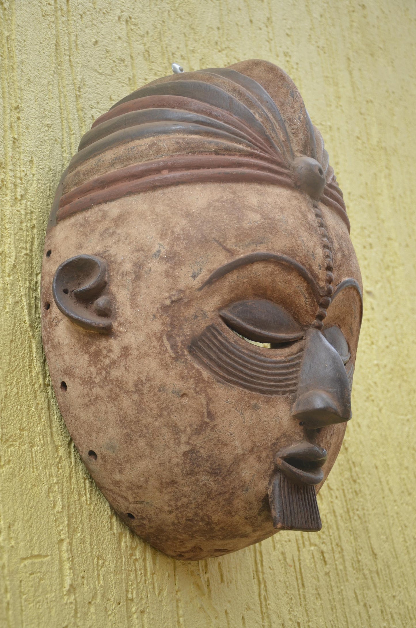 Punu Okuyi Mask | Authentic Gabonese Art | Large Ceremonial Ancestral Sculpture