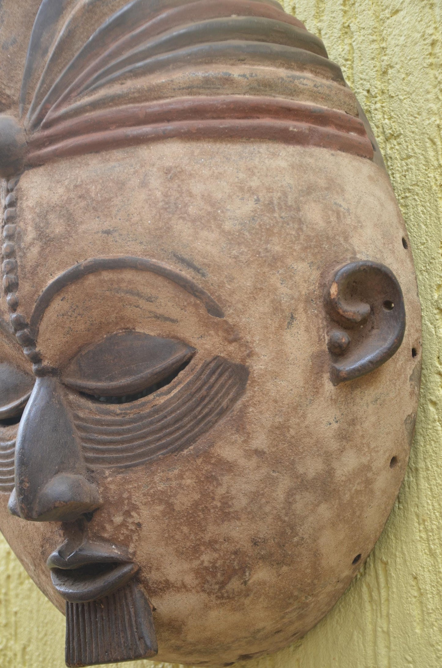 Punu Okuyi Mask | Authentic Gabonese Art | Large Ceremonial Ancestral Sculpture