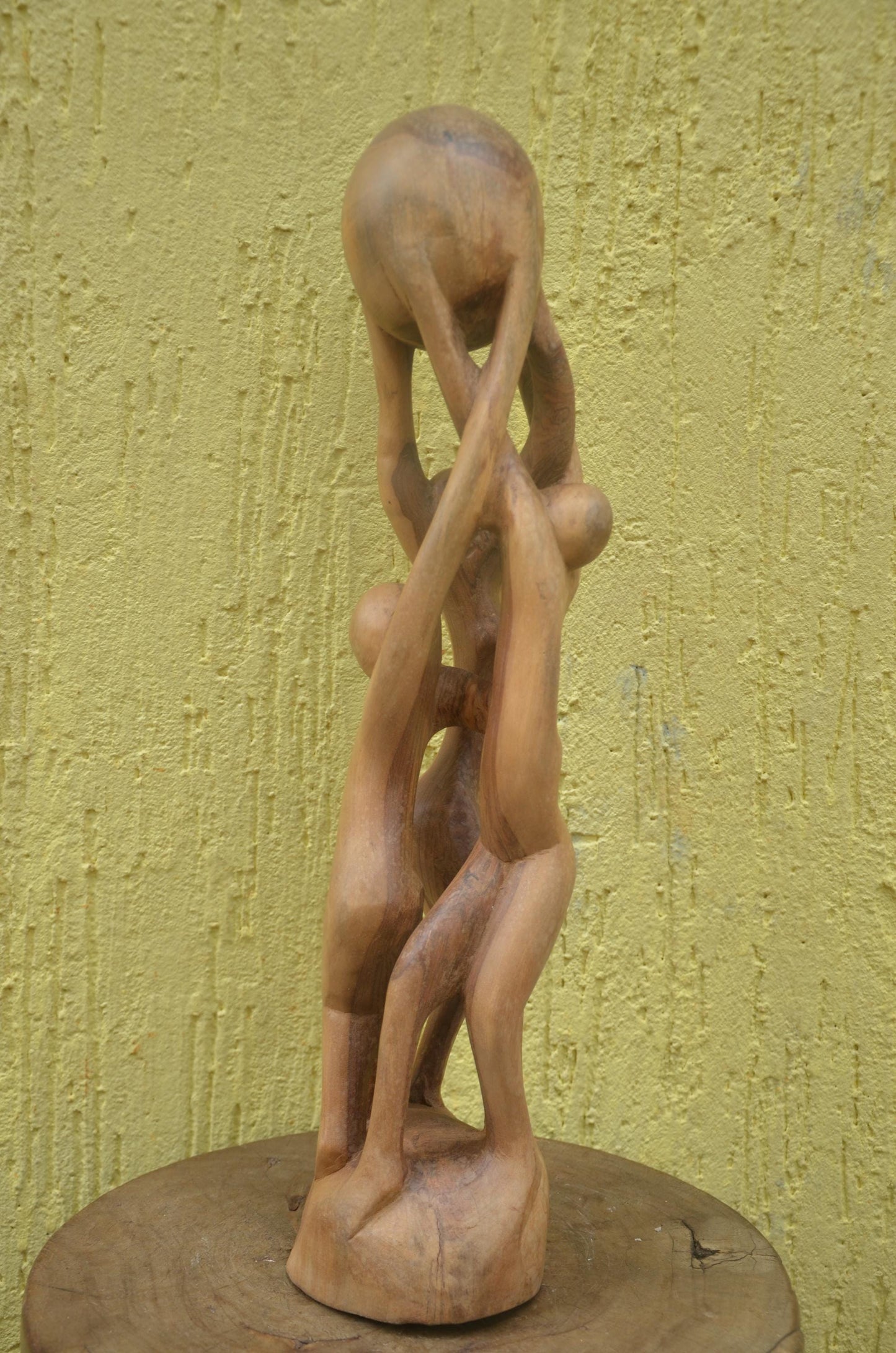 Family Tree Unity Sculpture | Tree of Life Hand-Carved Art | Symbolic Ancestral Decor