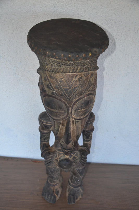 Songye Nkisi Power Figure DRC | African Wood Sculpture | Congo Tribal Statue