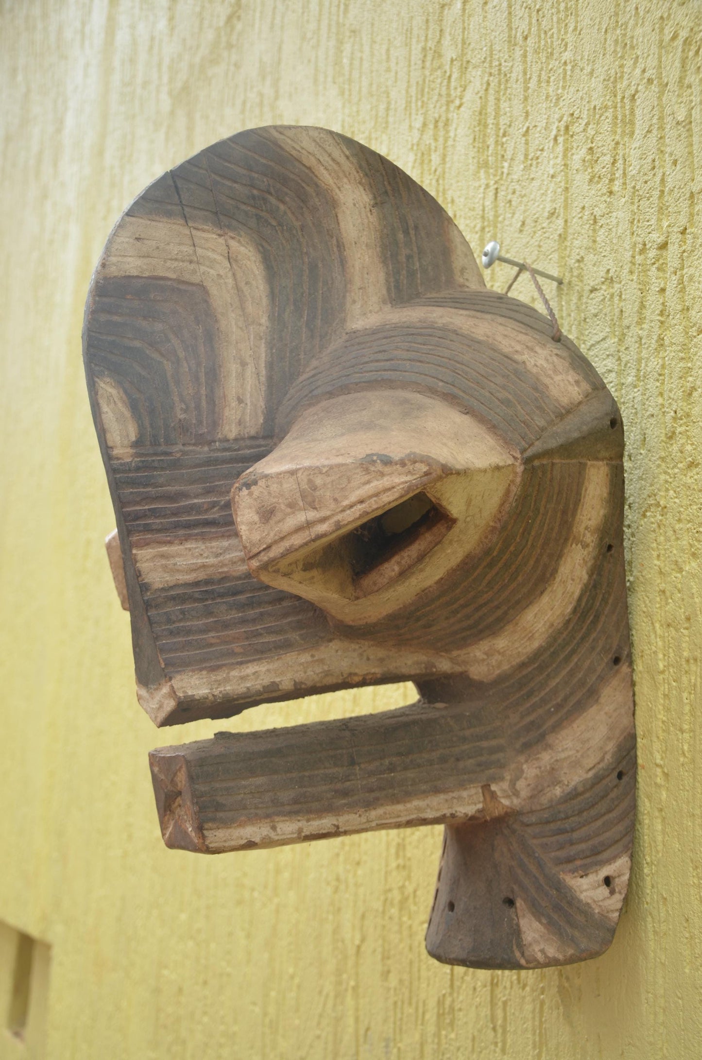 Authentic Songye Kifwebe Mask | Congolese Ceremonial Art | Tribal Wall Sculpture