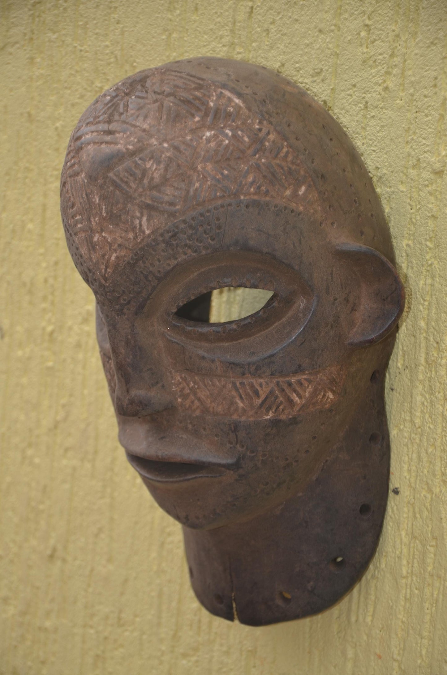 Chokwe Tribal Mask | Hand-Carved Wood Art | Central African Heritage