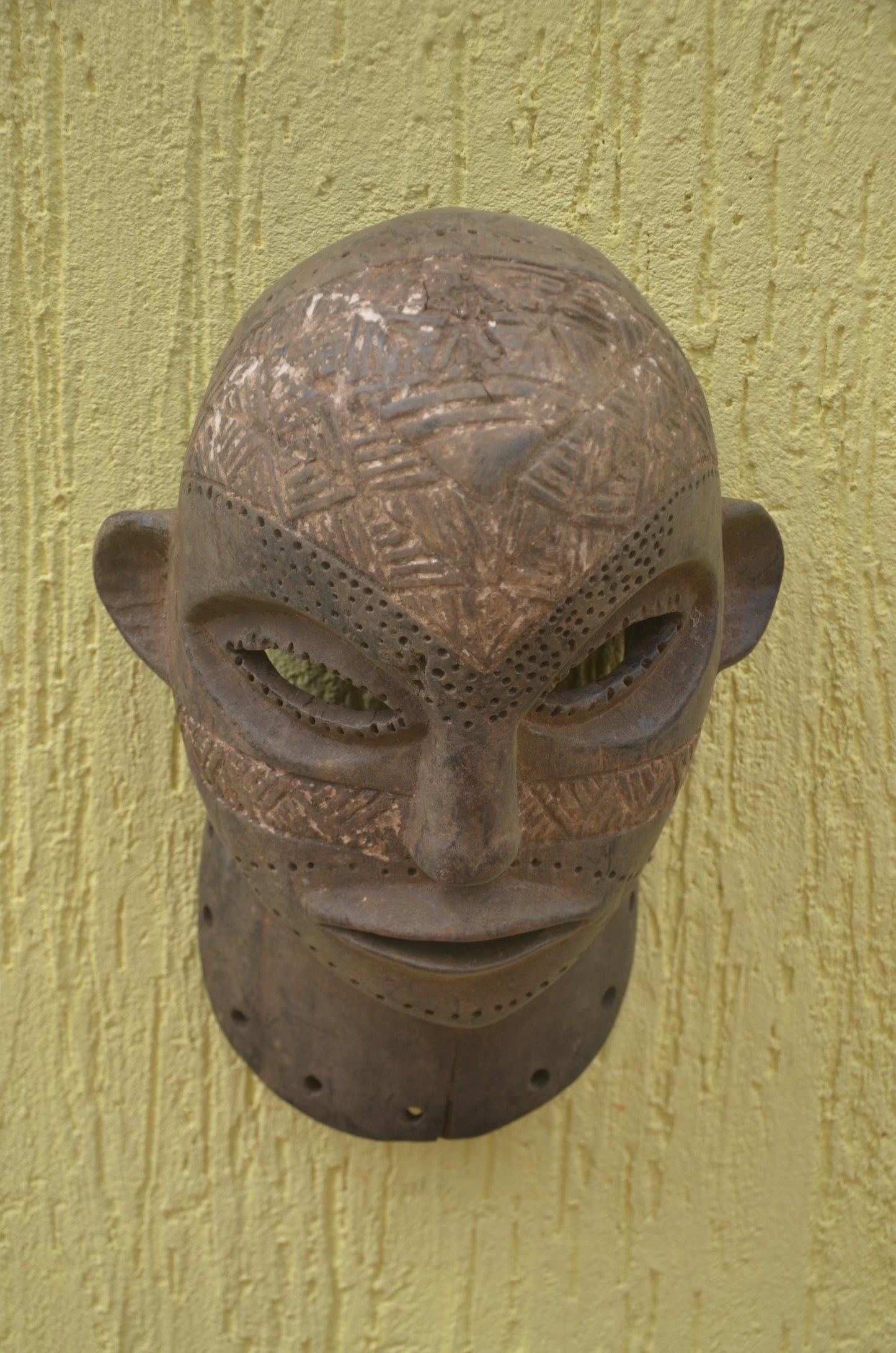Chokwe Tribal Mask | Hand-Carved Wood Art | Central African Heritage
