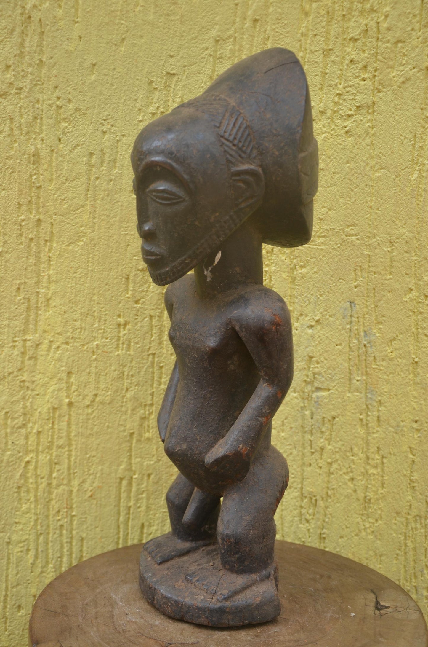 Hemba Singiti Ancestor Statue | Carved Wood Figure | Eastern Congo