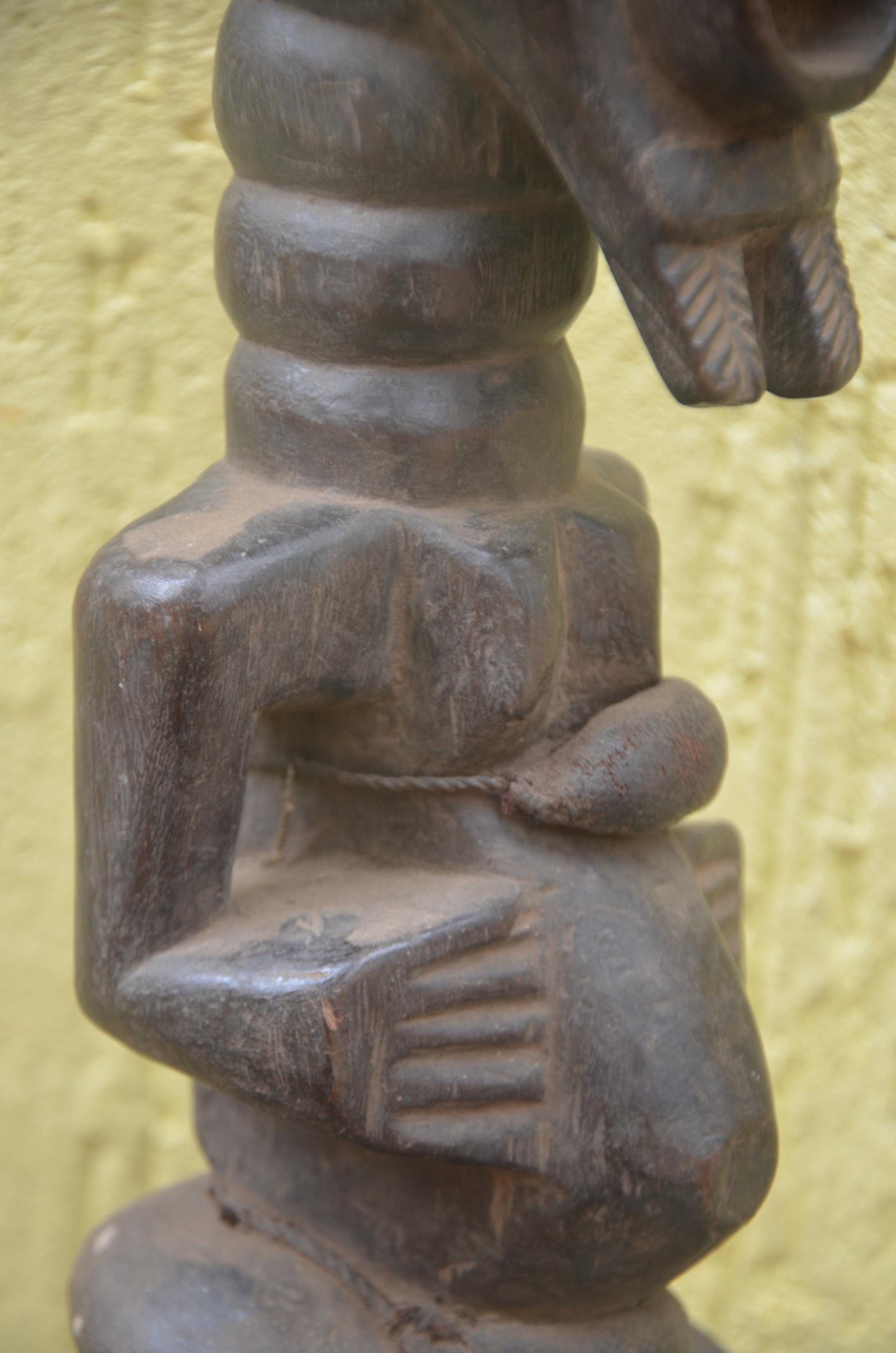 Songye Nkishi Power Statue | Carved Wood Spirit Figure | DR Congo