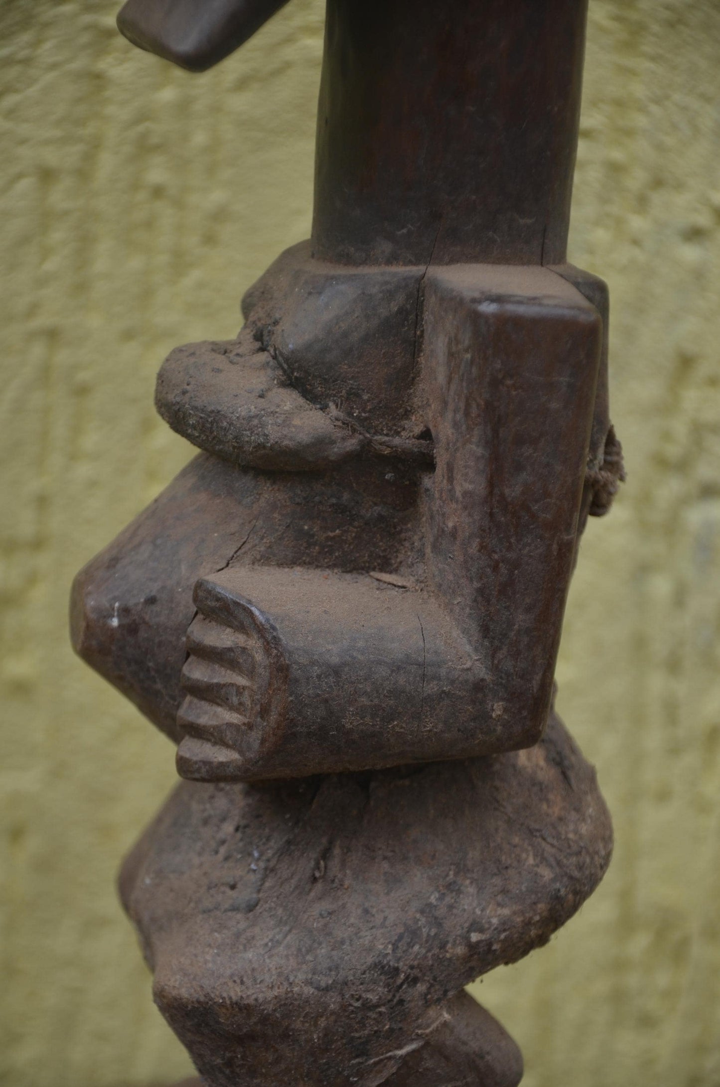 Songye Nkishi Statue | Tall Carved Wood Power Figure | DR Congo