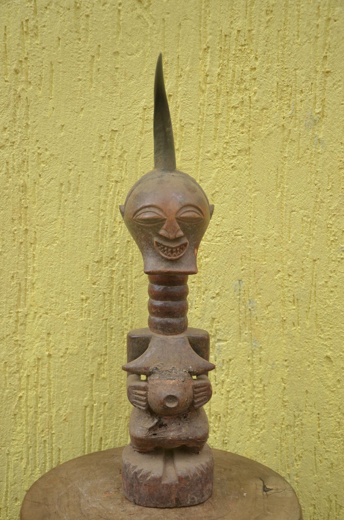 Songye Luba Nkishi Power Figure | Carved Wood Statue | DR Congo