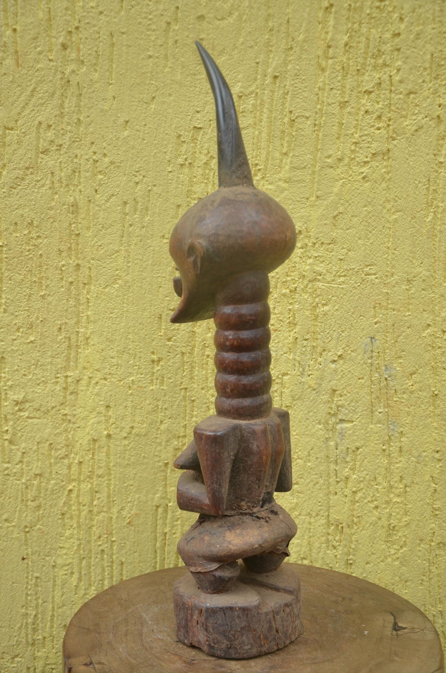 Songye Luba Nkishi Power Figure | Carved Wood Statue | DR Congo