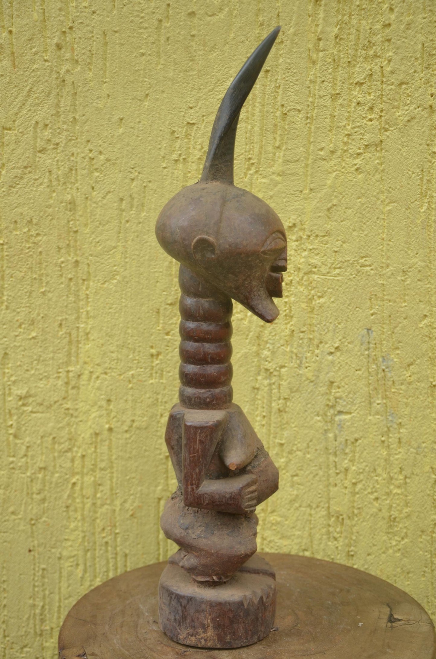 Songye Luba Nkishi Power Figure | Carved Wood Statue | DR Congo