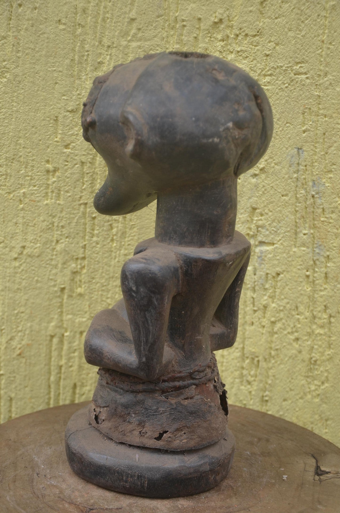 Songye Power Figure | Carved Wood Spirit Statue | Central Africa