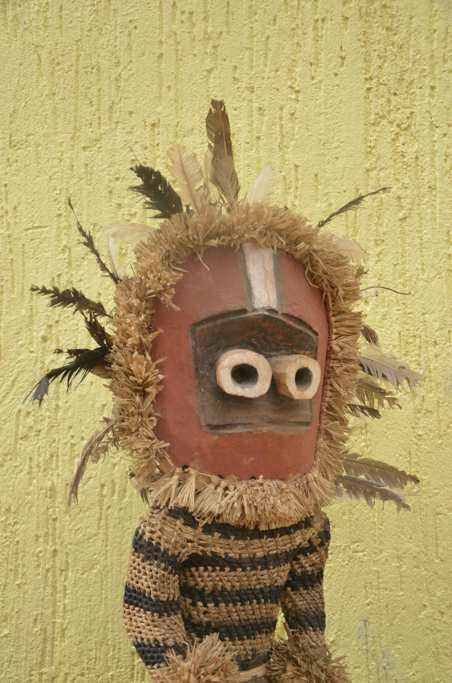 Pende Minganji Dancer Doll | Carved Wood Masquerade Figure | Congo
