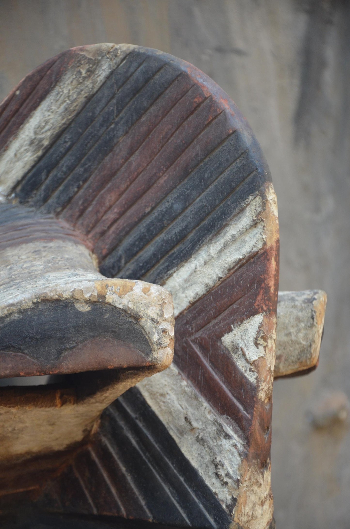 Songye Kifwebe Bird Mask | Carved Wood Animal Spirit | DR Congo