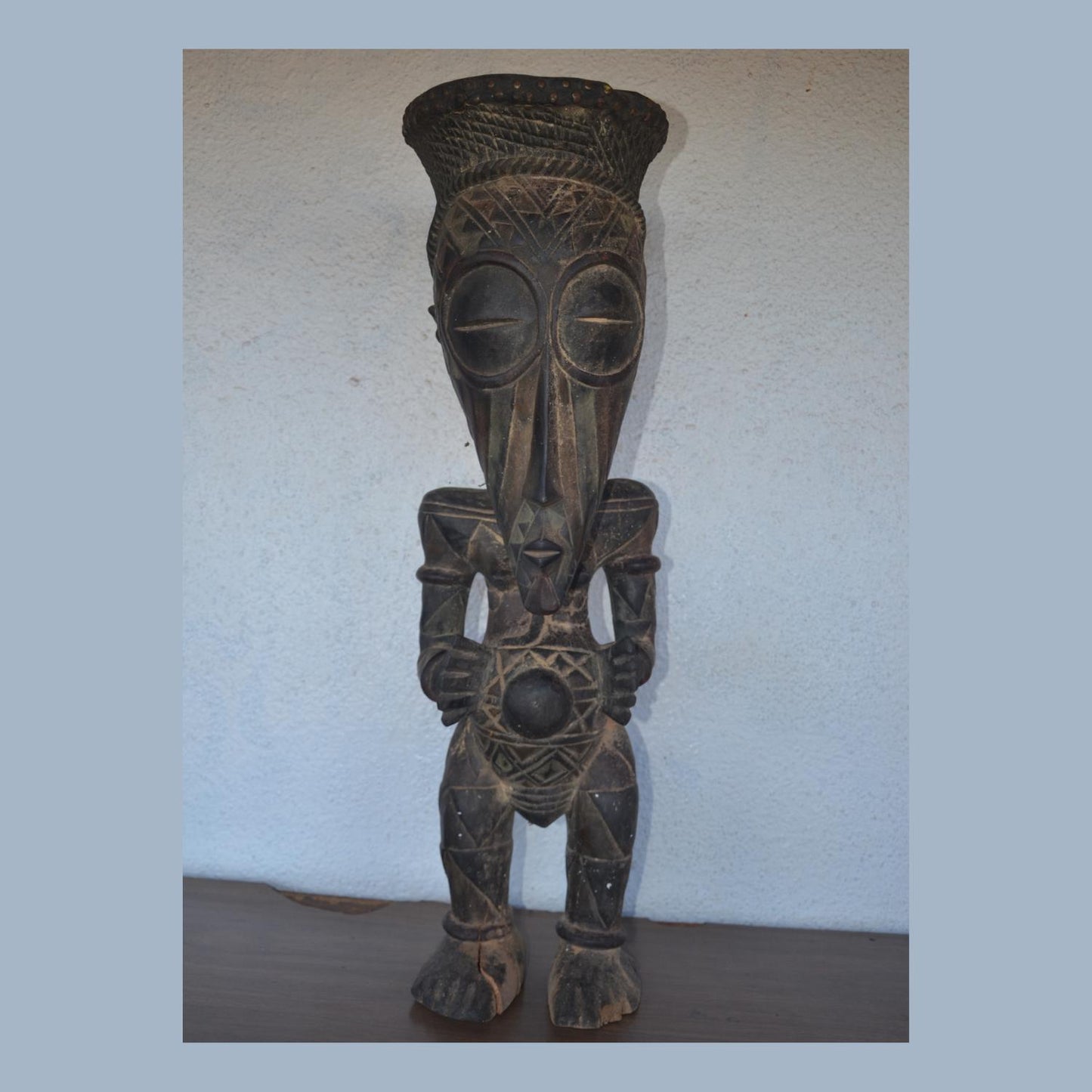 Songye Nkisi Power Figure DRC | African Wood Sculpture | Congo Tribal Statue