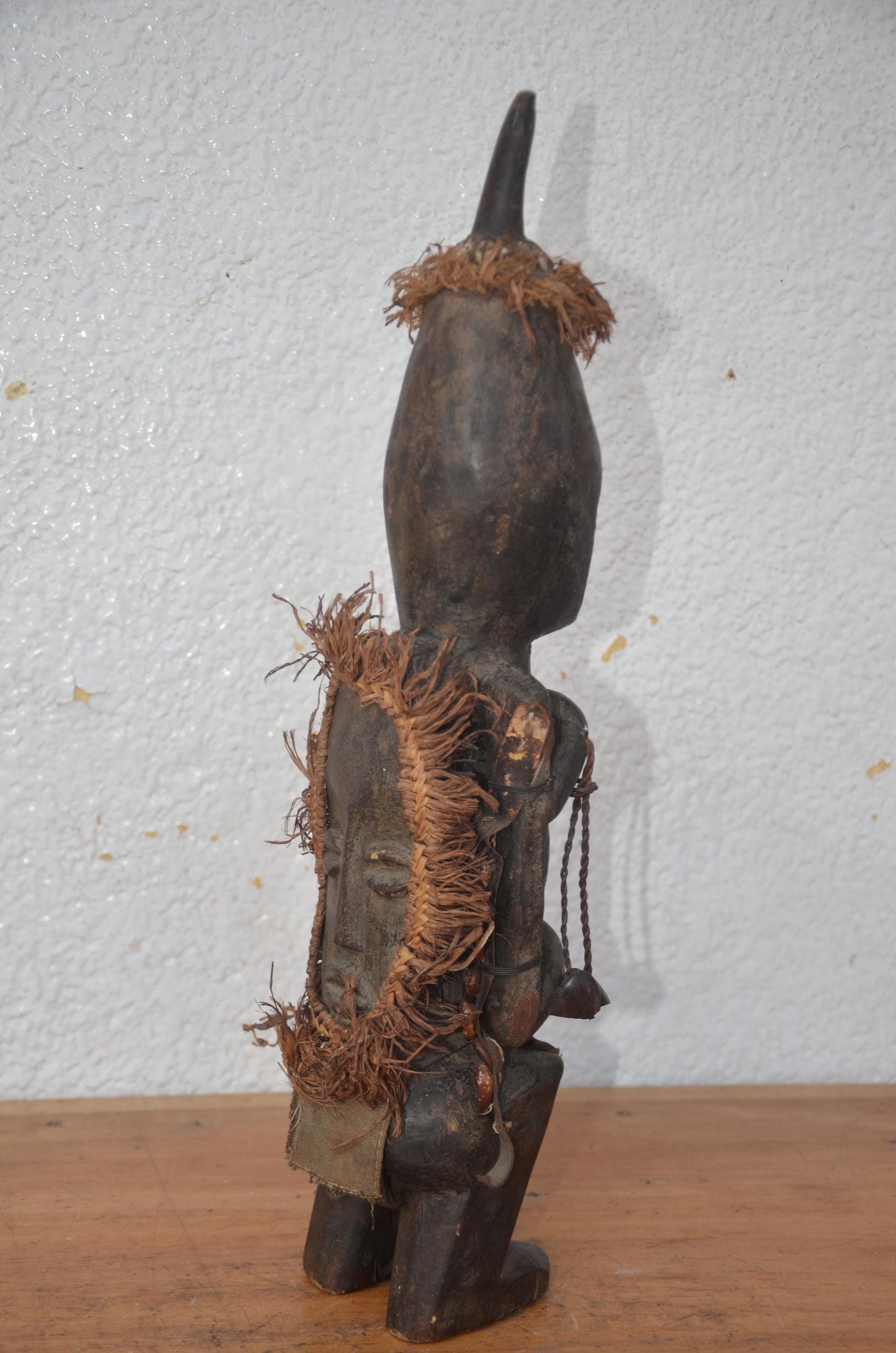 Kongo Nkisi Statue | Hand-Carved Wood Power Figure | DRC Congo Ritual Tribal Artifact