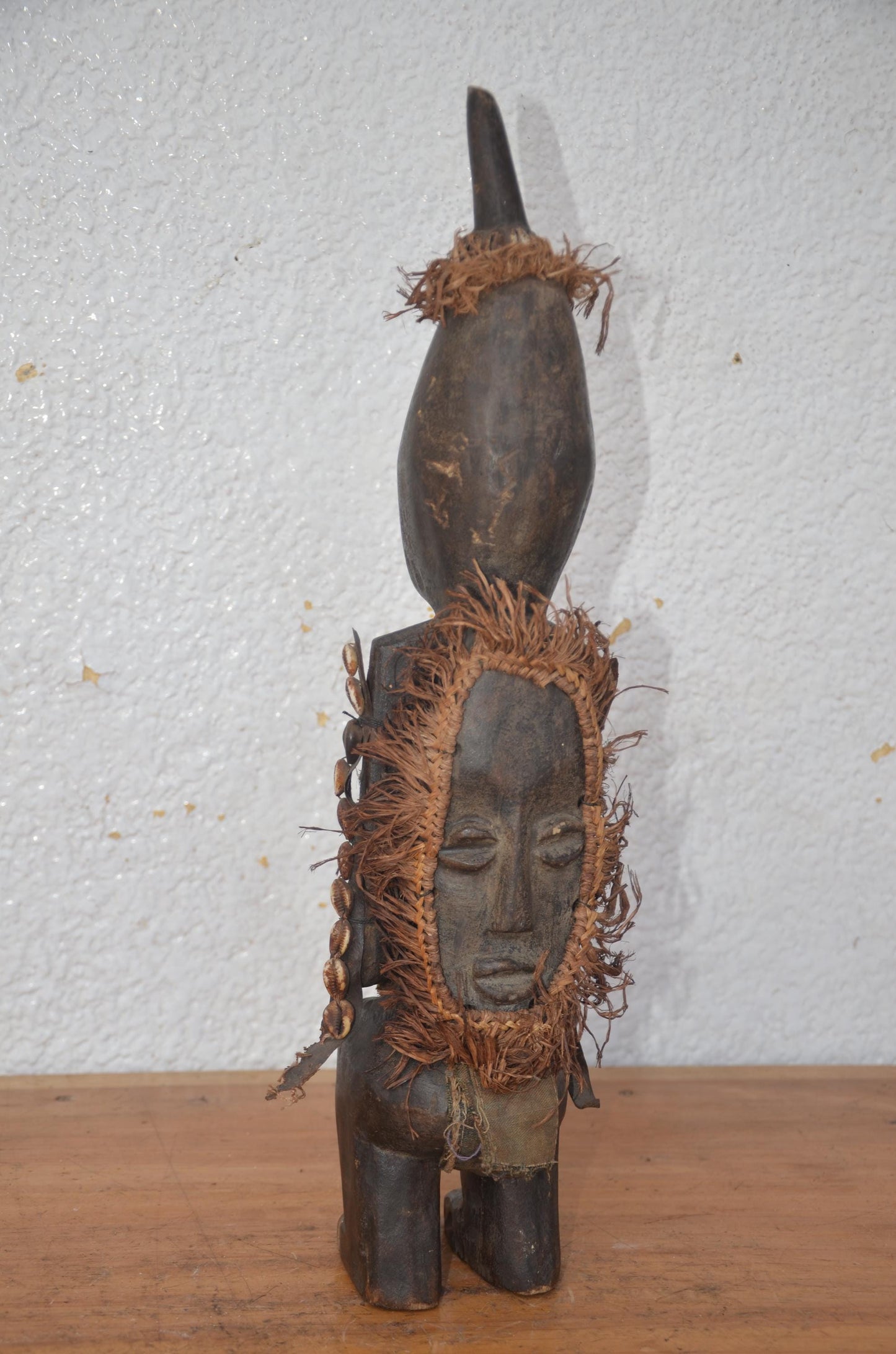Kongo Nkisi Statue | Hand-Carved Wood Power Figure | DRC Congo Ritual Tribal Artifact