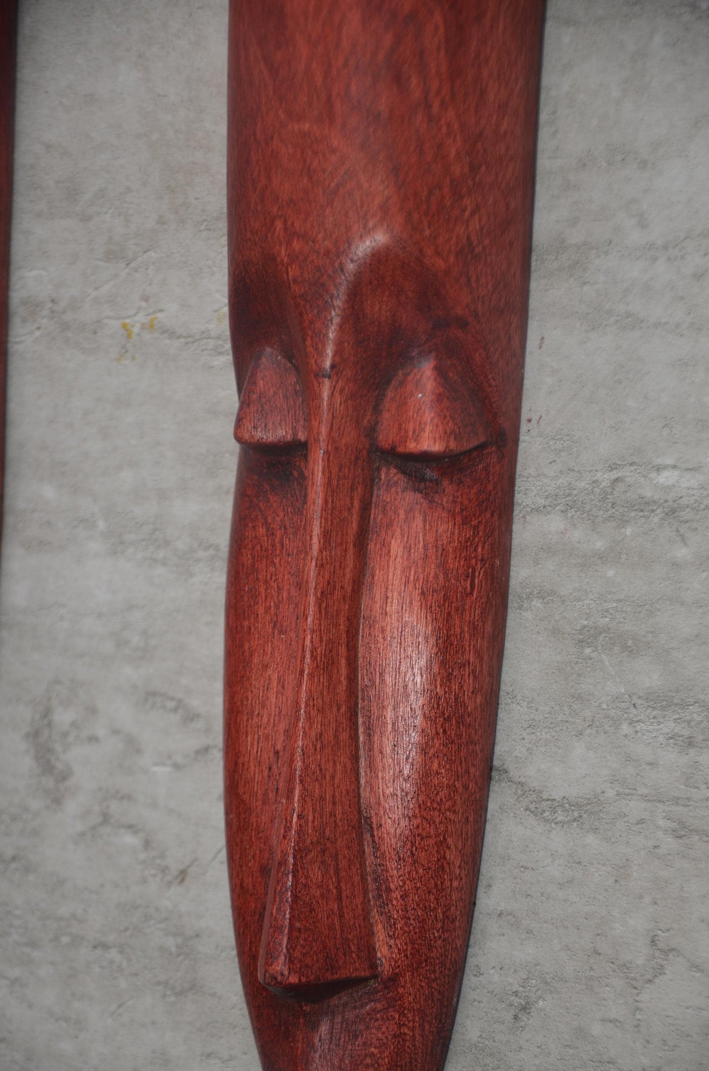 Shona Long-Face Wooden Masks – Pair of Hand-Carved African Tribal Wall Art