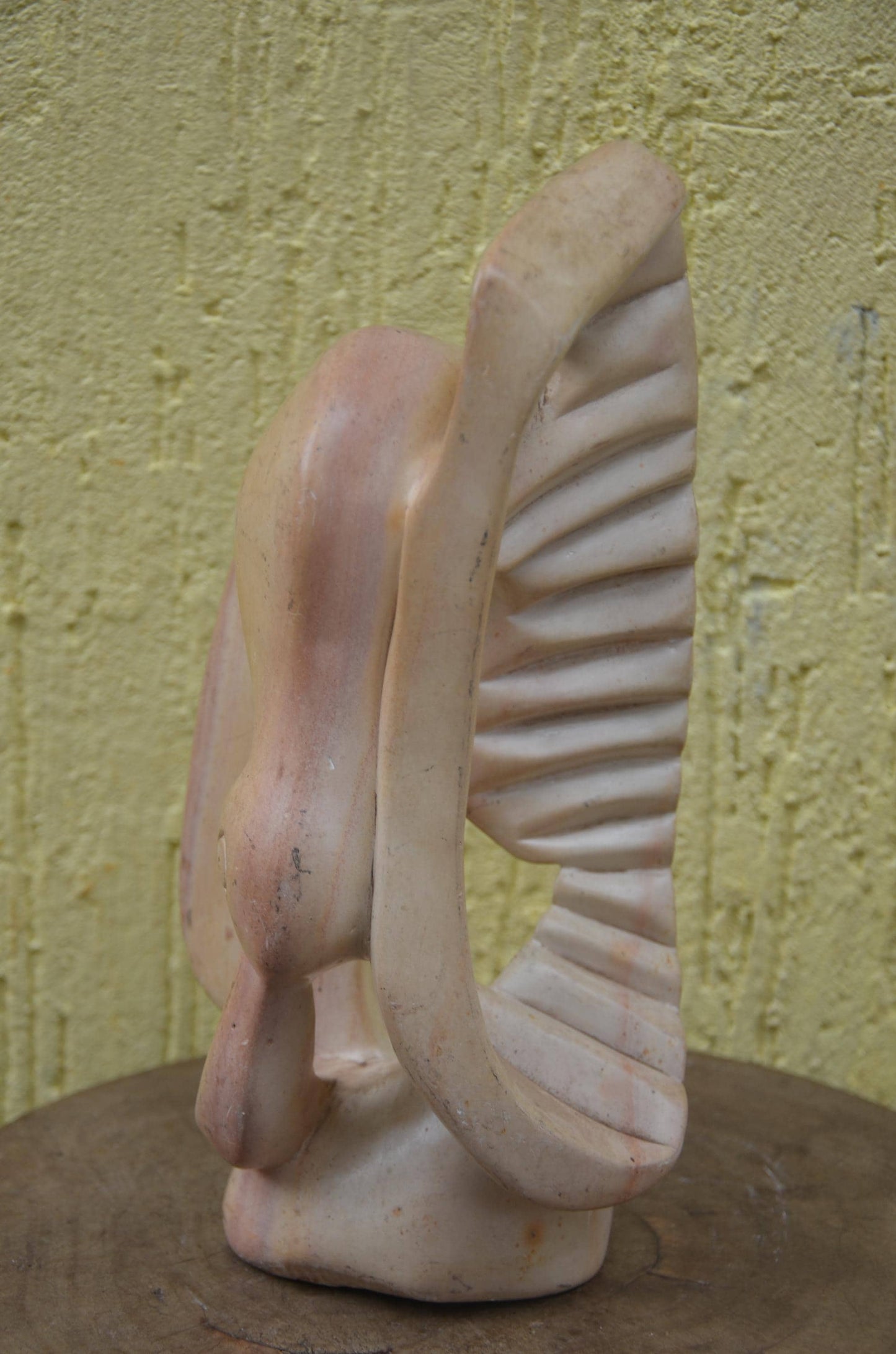Abstract Soapstone Sculpture | Hand-Carved African Stone Art | Minimalist Table Decor