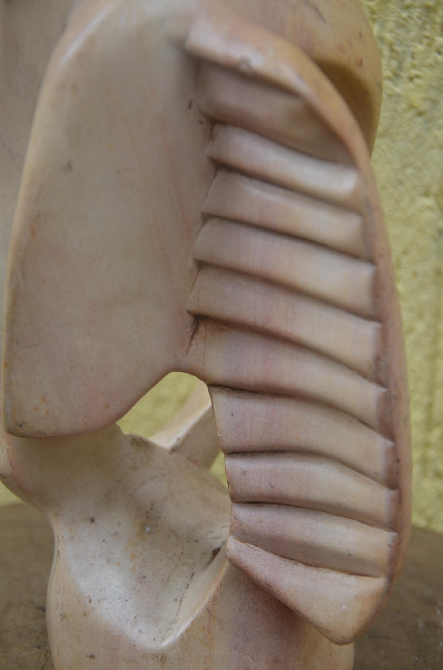 Abstract Soapstone Sculpture | Hand-Carved African Stone Art | Minimalist Table Decor