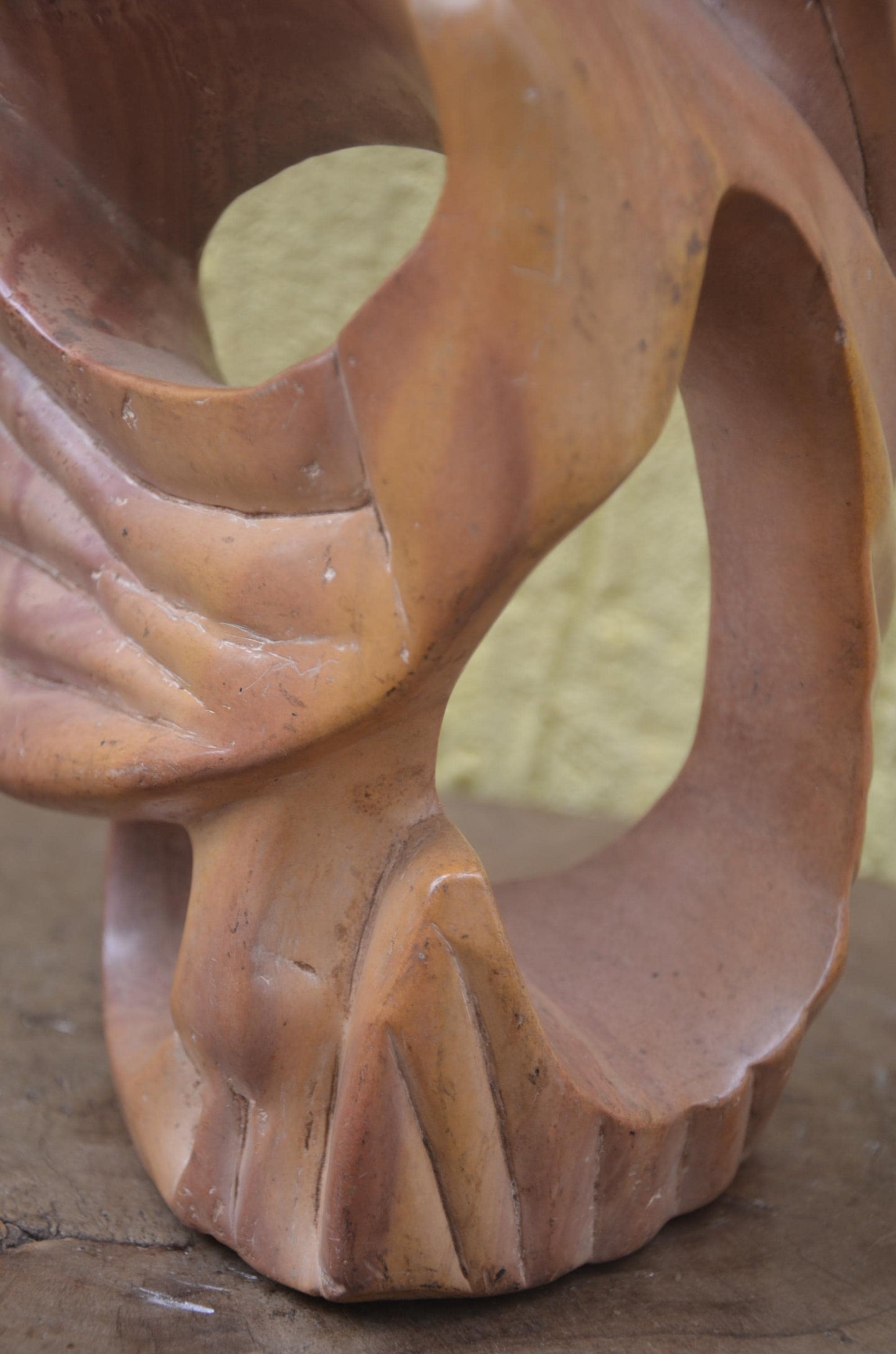 Abstract Bird Sculpture | Hand-Carved African Soapstone Art | Avian Folk Statue
