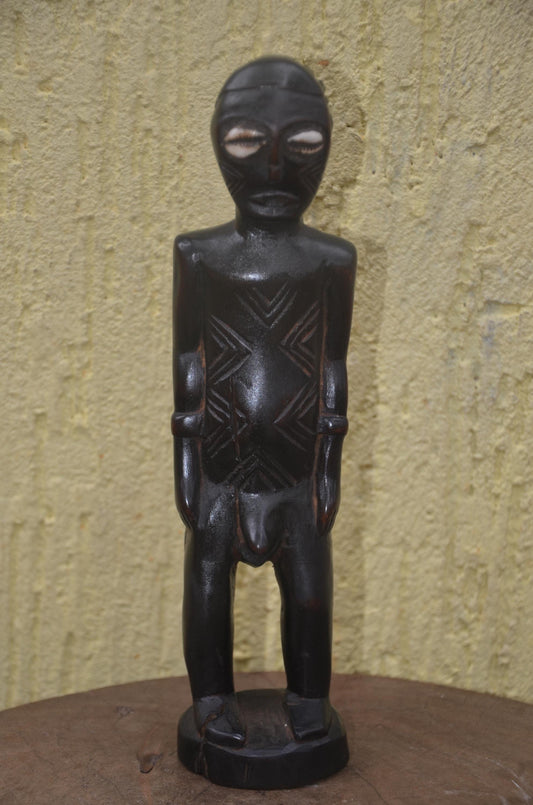 Lobi Fertility Statue | Hand-Carved African Tribal Art | Symbolic Wood Figurine