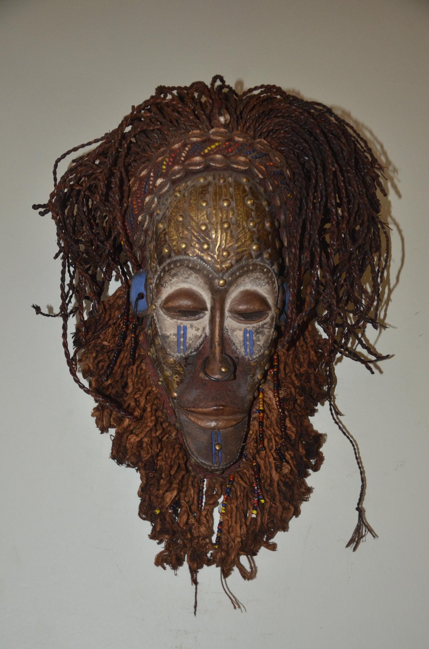 Chokwe Mwana Pwo Mask | Authentic African Ritual Art | Hand-Carved Congolese Portrait