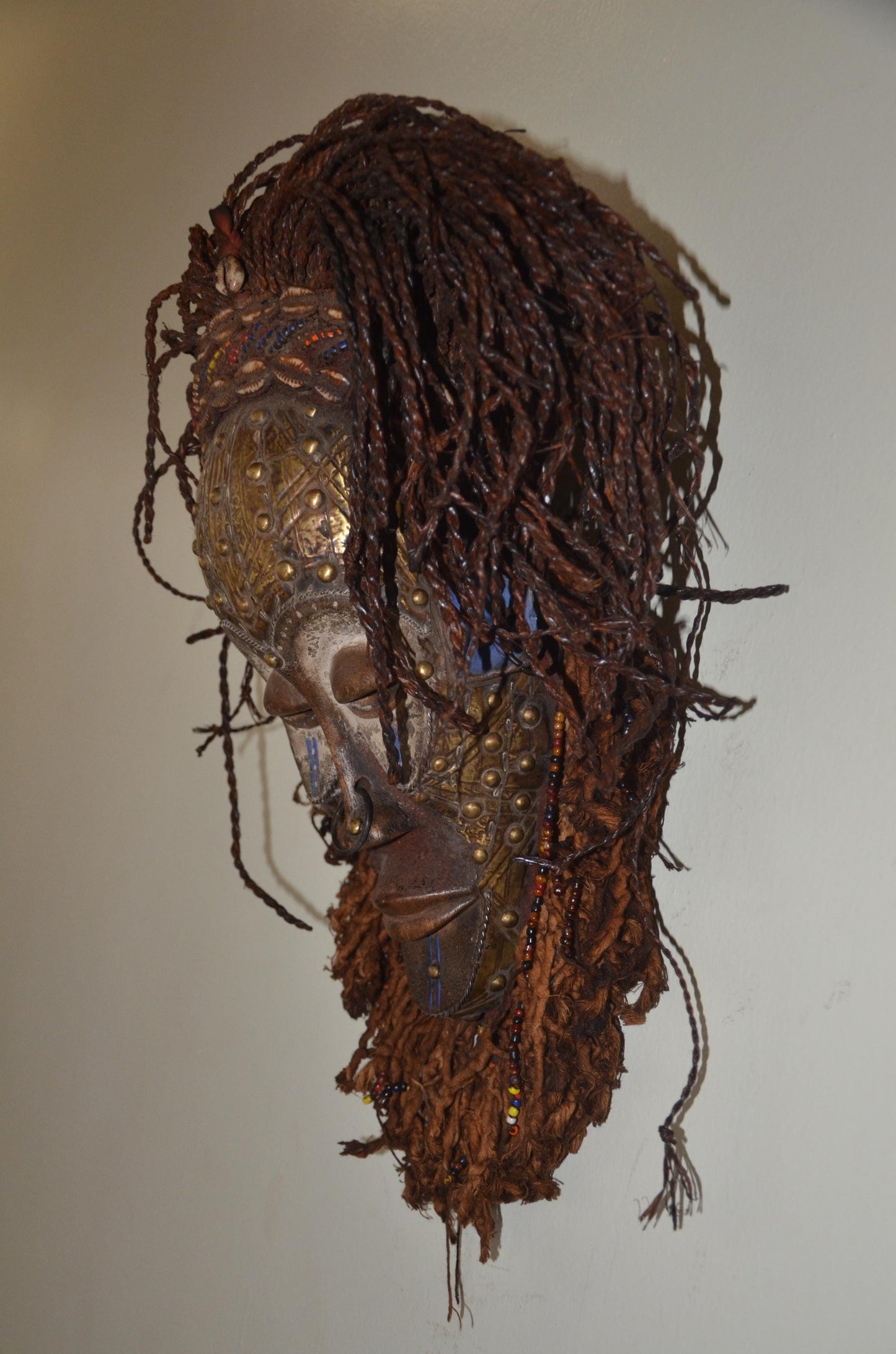 Chokwe Mwana Pwo Mask | Authentic African Ritual Art | Hand-Carved Congolese Portrait