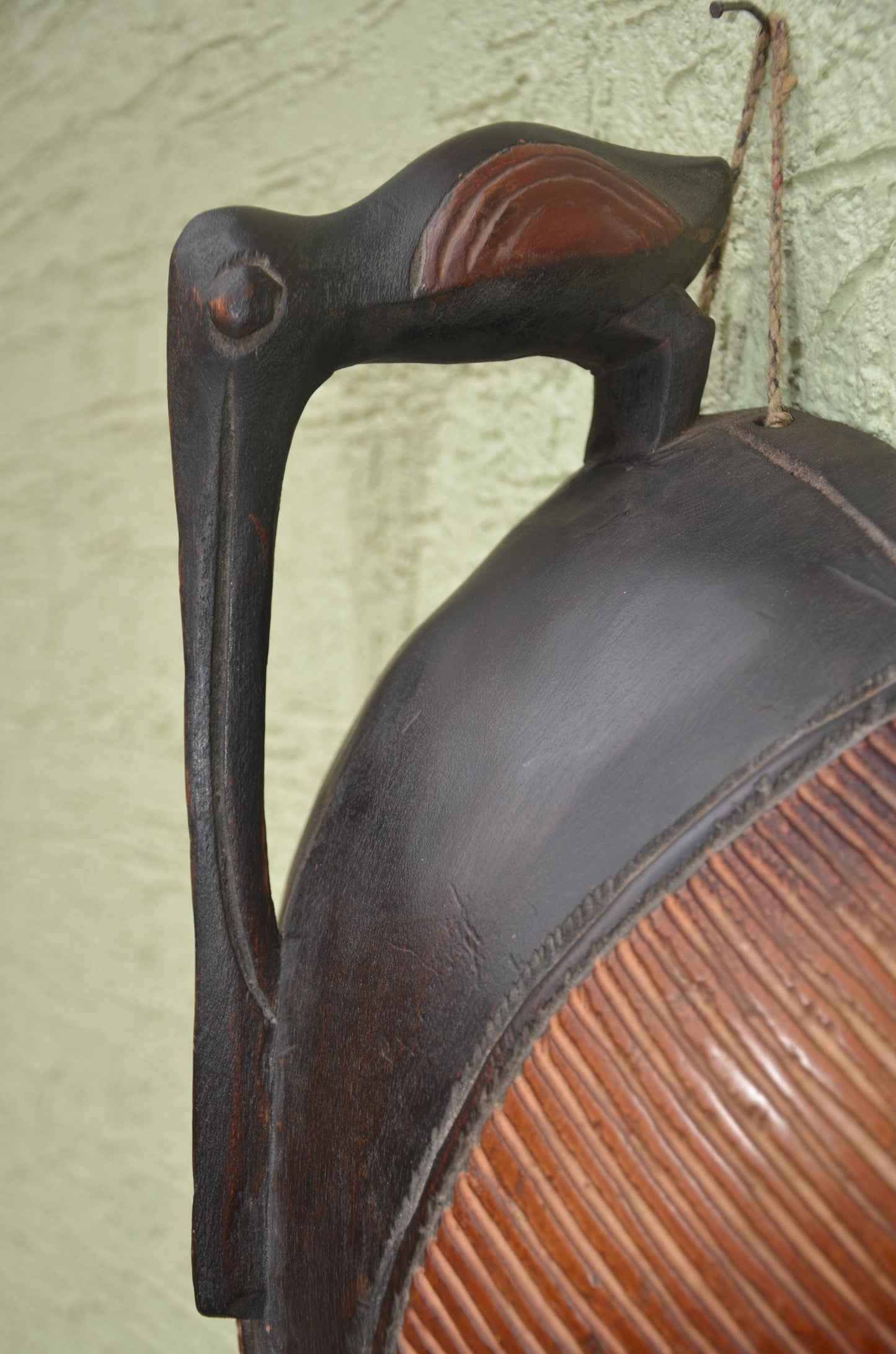 Guro Hornbill Spirit Mask | Authentic Ivory Coast Tribal Art | Hand-Carved Zaouli Decor