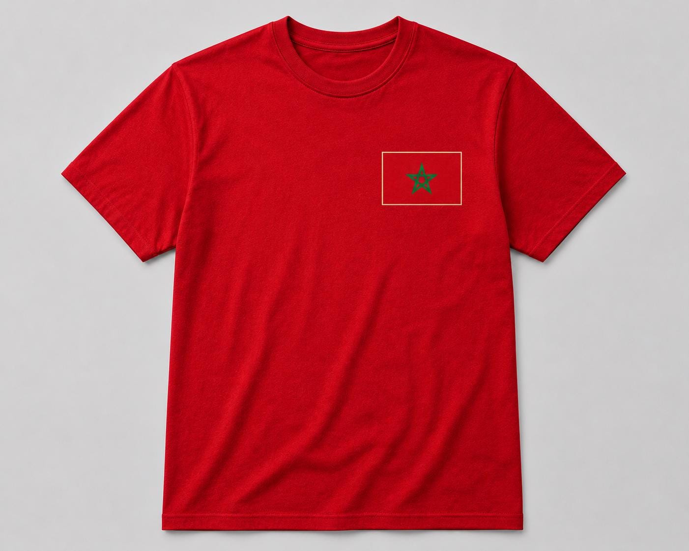 Morocco Atlas Lions Football Fan T-Shirt, Soccer Supporter Match Day Apparel
