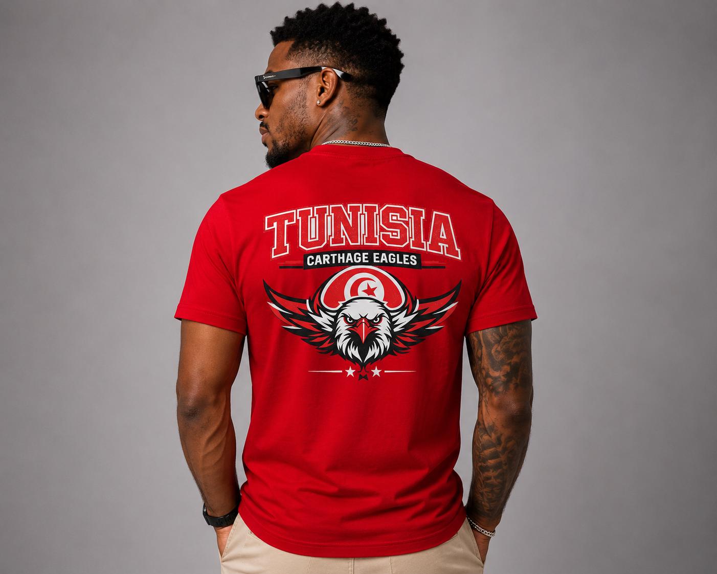 Tunisia Football Shirt, Carthage Eagles Fan Shirt, Tunisia Soccer Tee, African Football Supporter Shirt, Match Day Apparel Gift