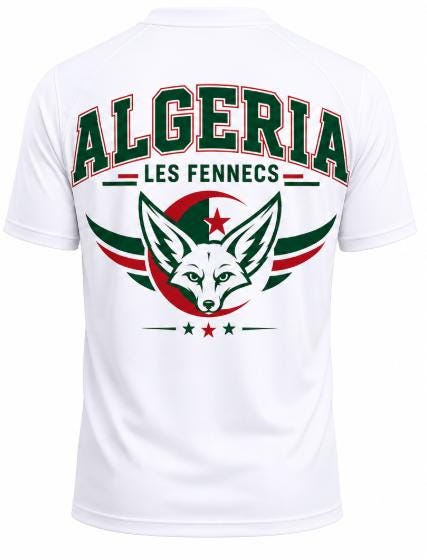 Algeria Football Jersey | Algeria Soccer Fan Shirt | Algeria Flag Jersey | Algerian Pride Shirt | Gift for Algerian Fans