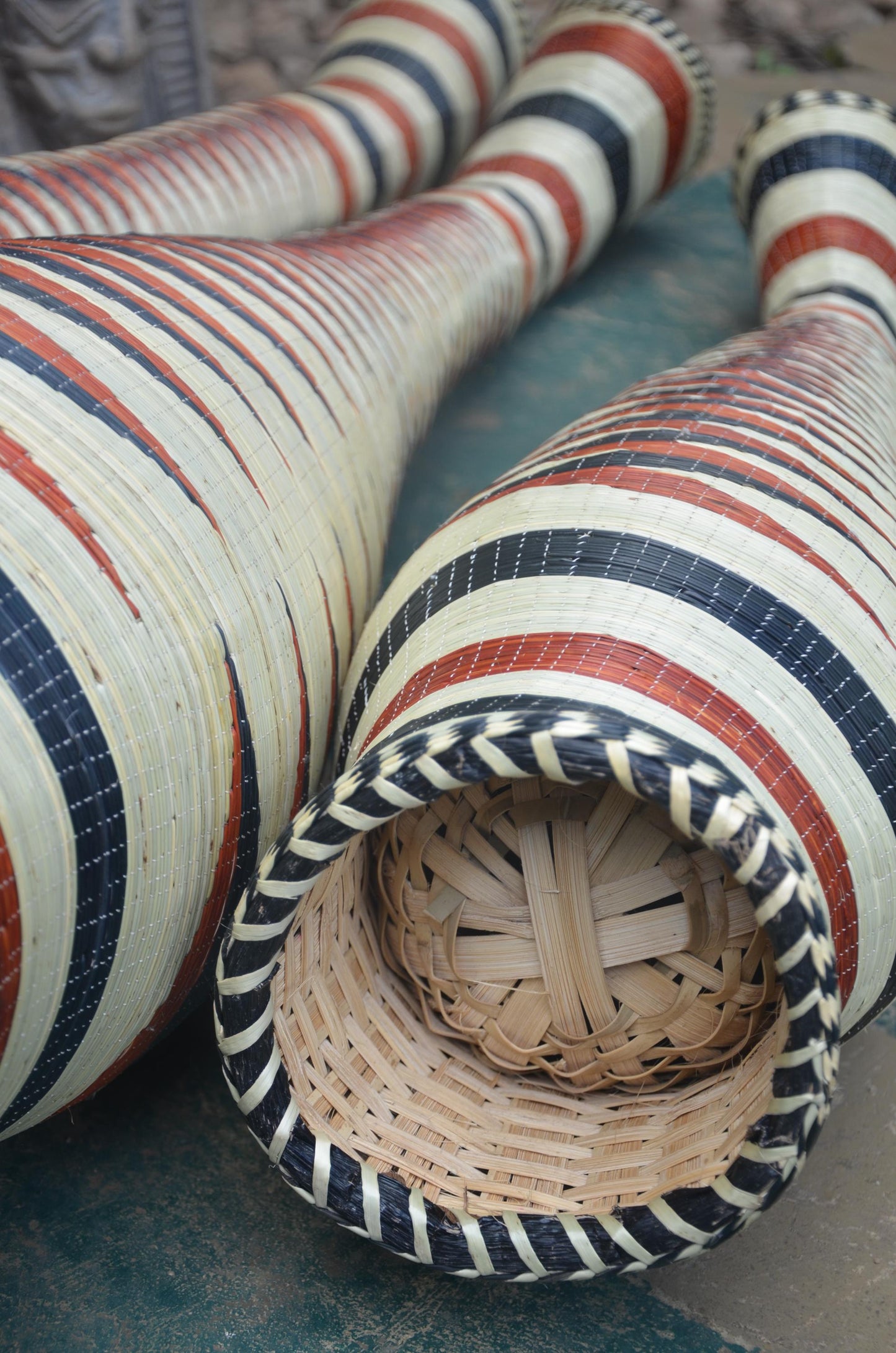 Large Rwandan Floor Vase | Traditional Hand-Woven Decor | Tall Artisan Basketry