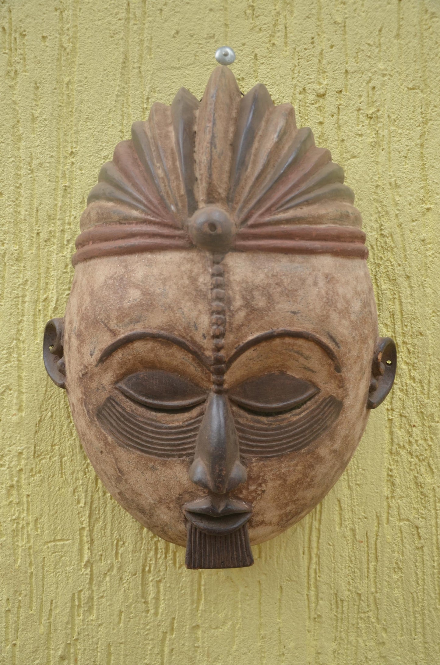 Punu Okuyi Mask | Authentic Gabonese Art | Large Ceremonial Ancestral Sculpture
